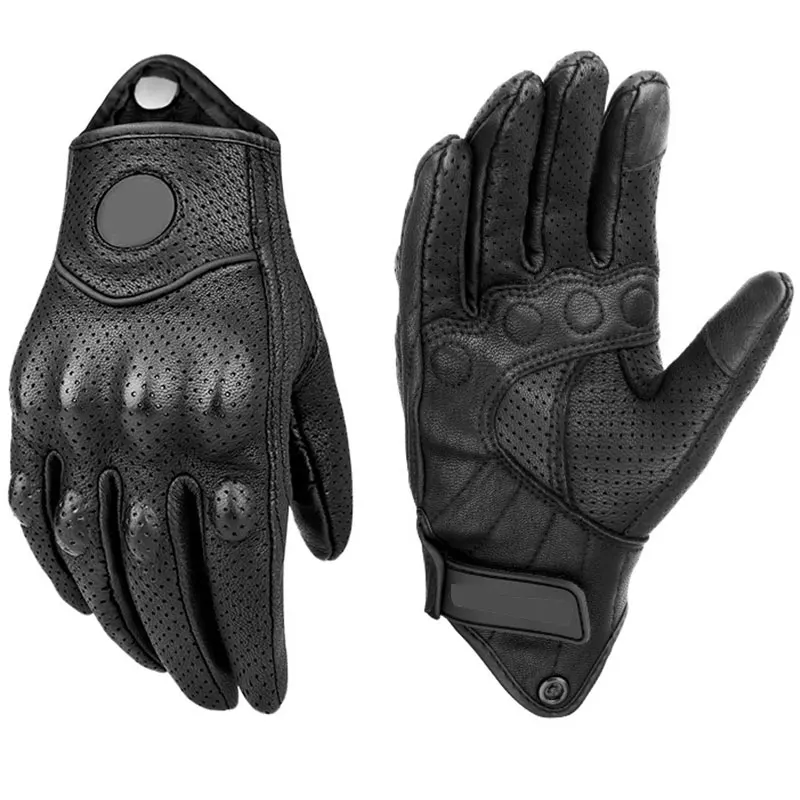 Motorradhandschuhe – Verstärkte Knöchelschale & Atmungsaktives Grip-Design