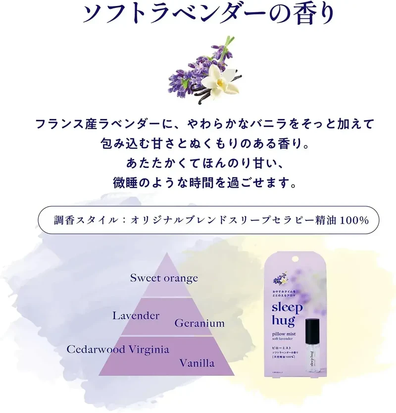 Sleep Hug Lavender Vanilla Pillow & Room Mist Spray for Sleep