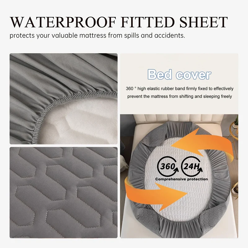 Wasserdichter Matratzenbezug – Atmungsaktiver 360° Rundumschutz mit Antibakterieller Füllung & Perfektem Sitz