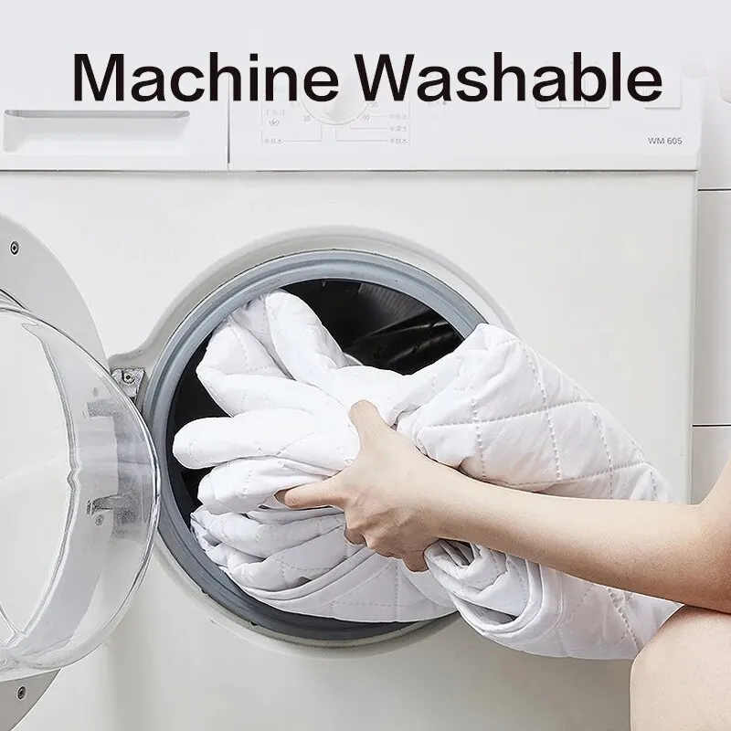 Matratzenschoner aus 100 % Polyester – Waschbarer, Hygienischer Schutz mit Elastischem Band für Alle Matratzenarten