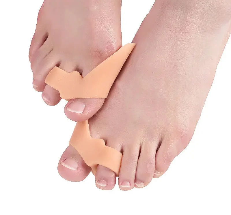 Silikon Gel Zehenspreizer – Weiche, Wiederverwendbare Hallux-Valgus-Korrektur für Schmerzfreie Zehenausrichtung