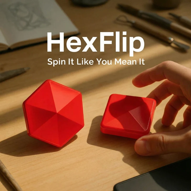 Fidget Flip Toy – Gewichtet aus Metall, Klick-Feedback & Taschenformat