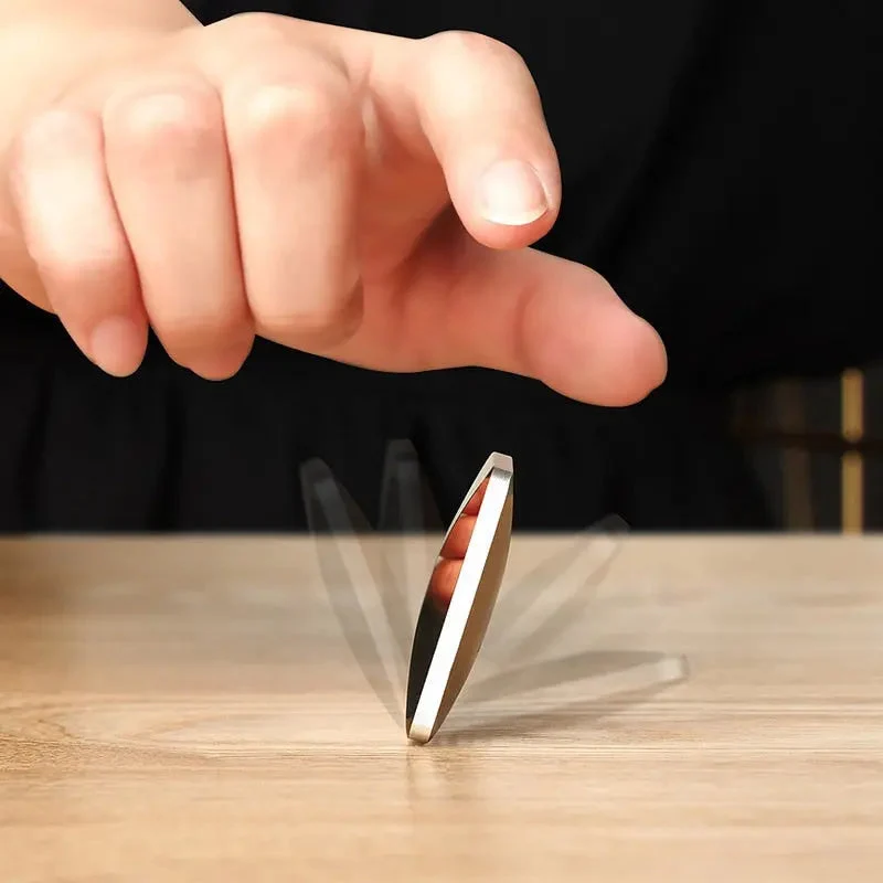 Fidget Flip Toy – Gewichtet aus Metall, Klick-Feedback & Taschenformat