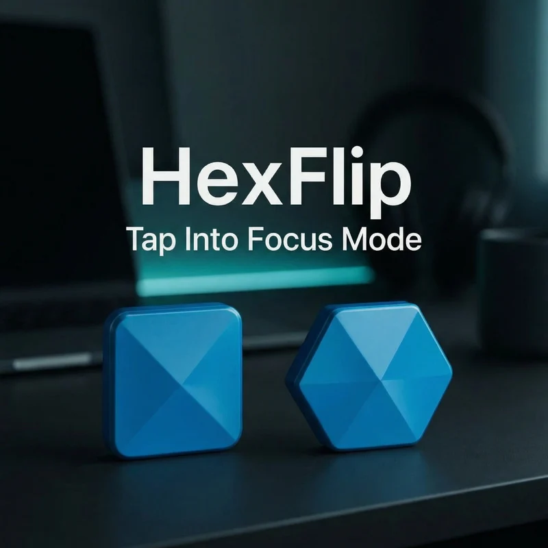 Fidget Flip Toy – Gewichtet aus Metall, Klick-Feedback & Taschenformat