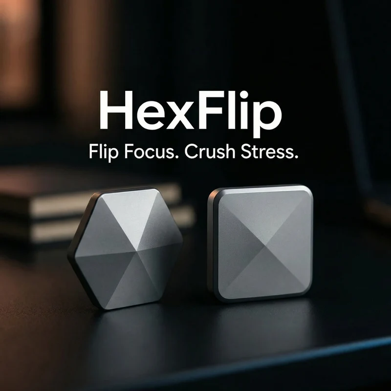 Fidget Flip Toy – Gewichtet aus Metall, Klick-Feedback & Taschenformat