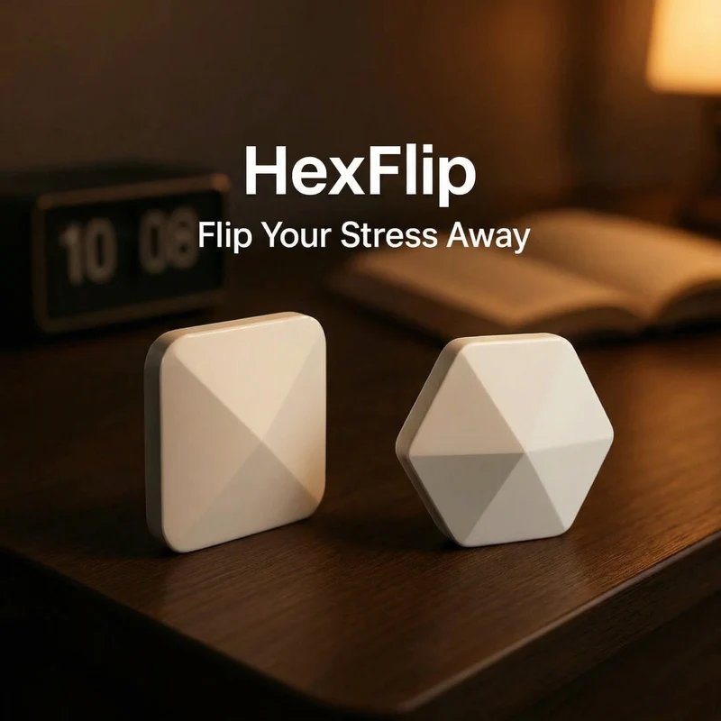 Fidget Flip Toy – Gewichtet aus Metall, Klick-Feedback & Taschenformat