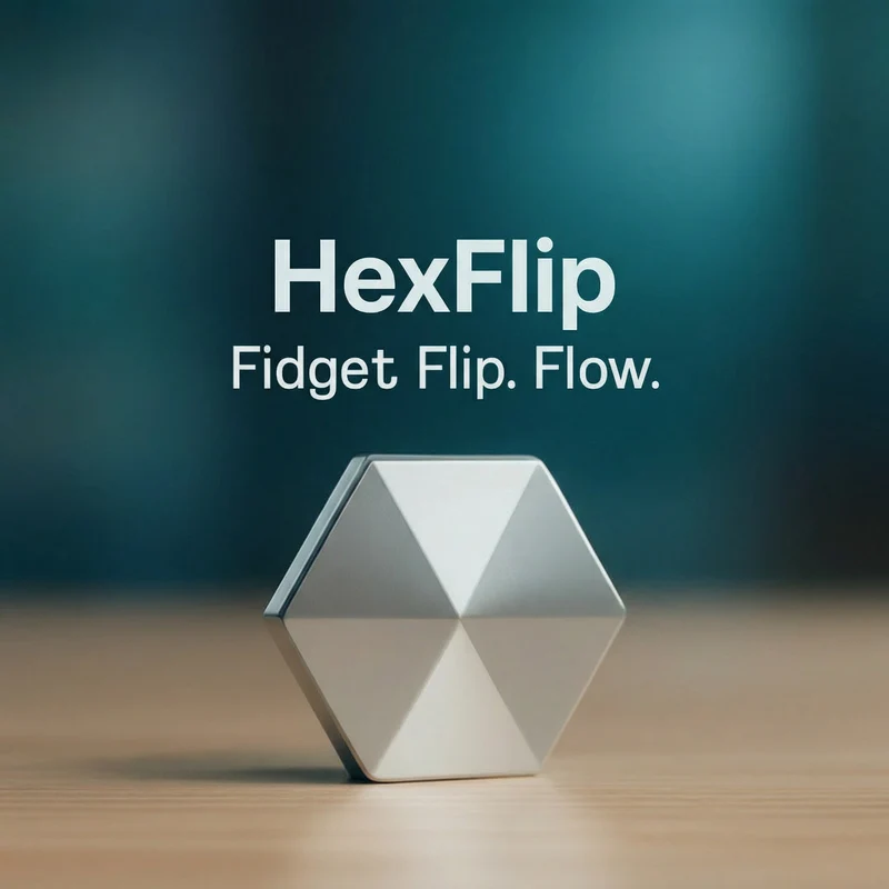 Fidget Flip Toy – Gewichtet aus Metall, Klick-Feedback & Taschenformat