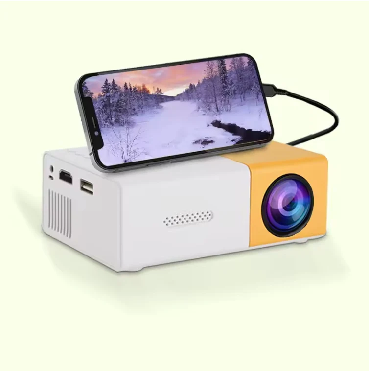 Mini Projektor – Tragbares HD-Display, Bis 120" Bild & HDMI/USB Anschluss