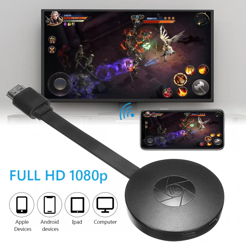 Wireless Display Adapter – 1080p HDMI Bildschirmspiegelung & WLAN-Casting