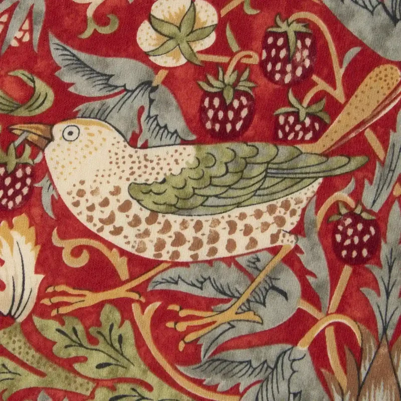 Nishikawa Morris Gallery Strawberry Thief 63X43Cm Pillow Cover 100% Cotton Red Pj07305676R