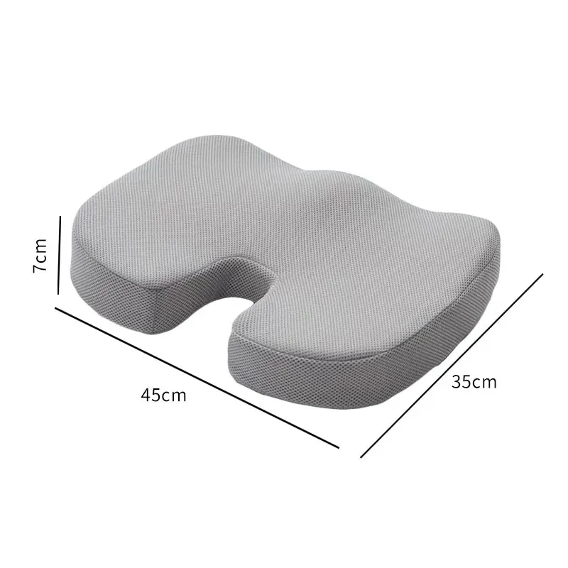 Ergonomisches Bürokissen – Memory-Schaum Sitzkissen zur Druckentlastung & Rückenunterstützung für Langes Sitzen