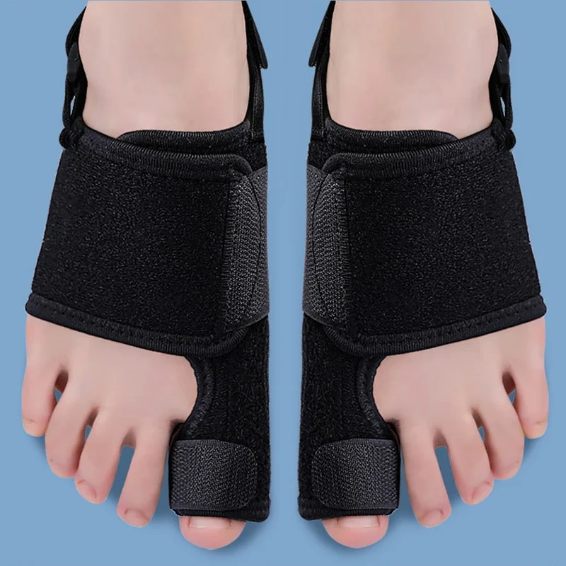 Hallux Valgus Korrektor – Verstellbare Orthopädische Zehenschiene mit Aluminiumstütze & Fersenband
