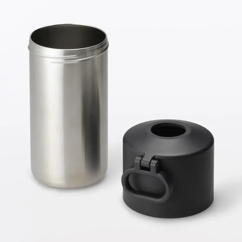 Muji Cold Bottle Cooler Holder, Durable Collapsible Handle 500ml