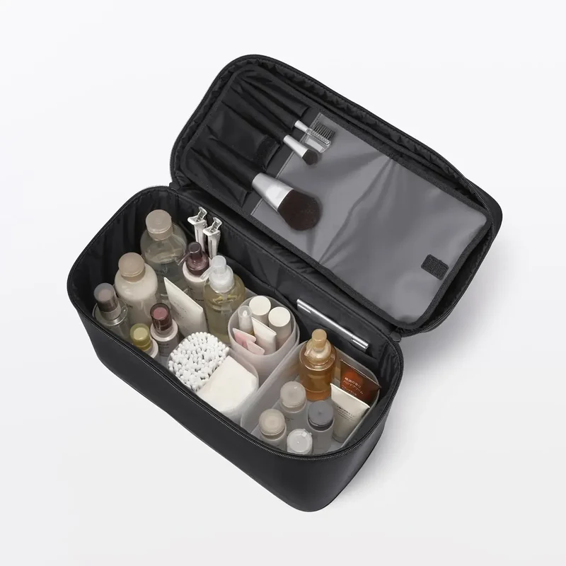 Muji Recycled Nylon Makeup Organizer Box for Beauty Routine