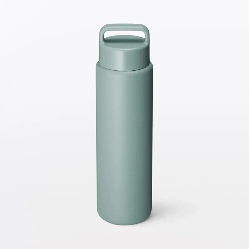 Muji Vacuum Insulated Thermal Bottle with Handle, 700ml