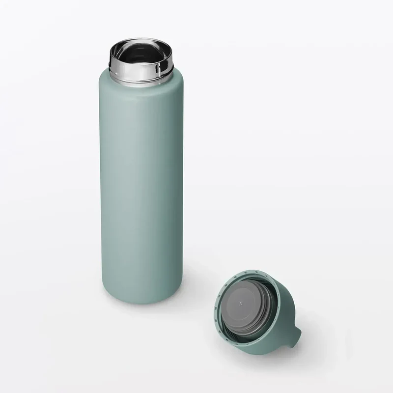 Muji Vacuum Insulated Thermal Bottle with Handle, 700ml