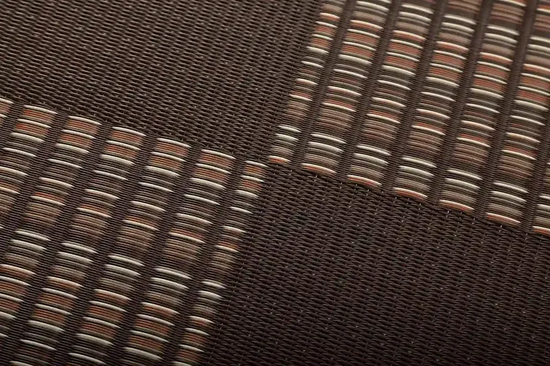Ikehiko Corp Japan Rug Carpet Weed Edoma 2 Tatami Mats 174X174Cm Brown Washable #2117002