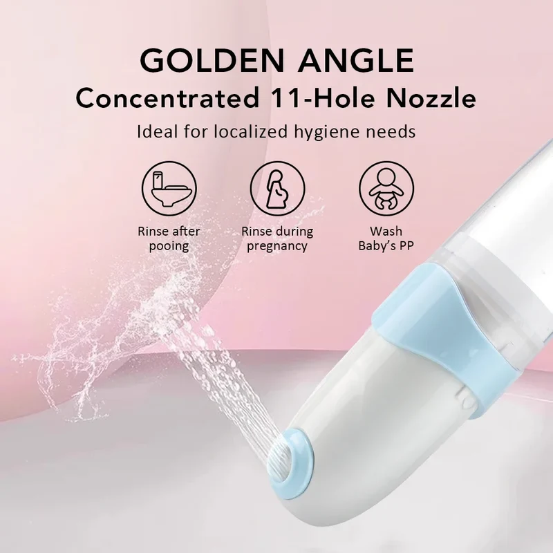 Tragbares Reise-Bidet – Wiederaufladbare Hygiene-Lösung mit 2 Wasserstufen & 120 ml Tank
