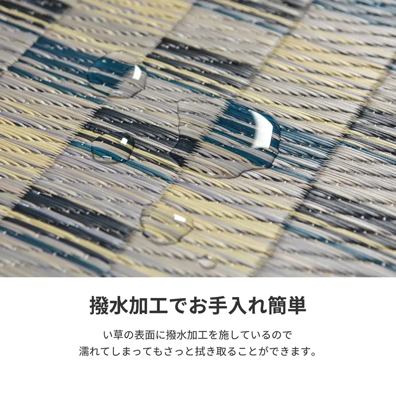 Hagihara Igusa Compact Rug Brown Japan Non-Slip Backing