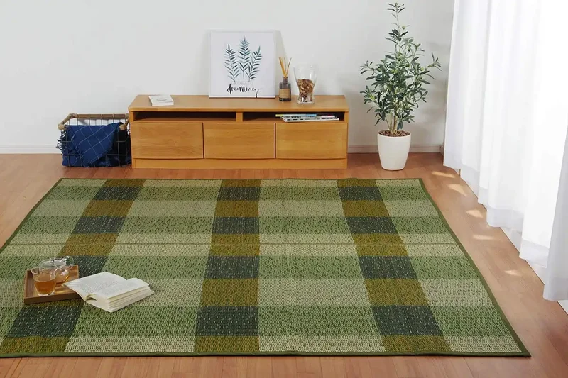 Ikehiko Corporation Japan Rush Rug Deodorant Carpet Rectangular Green - Approx.