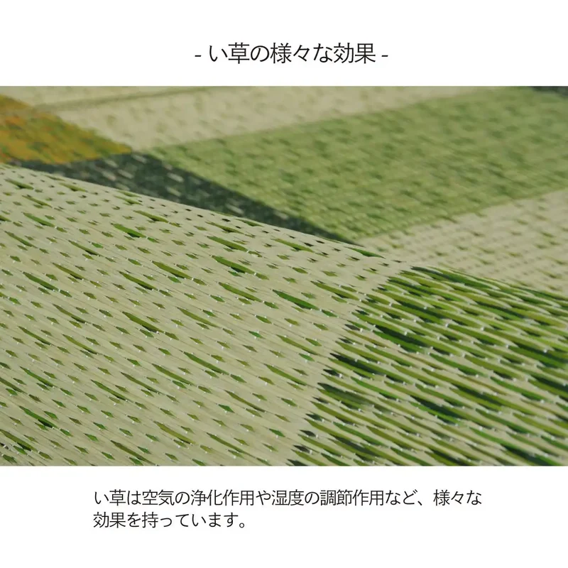 Ikehiko Corporation Japan Rush Rug Deodorant Carpet Rectangular Green - Approx.