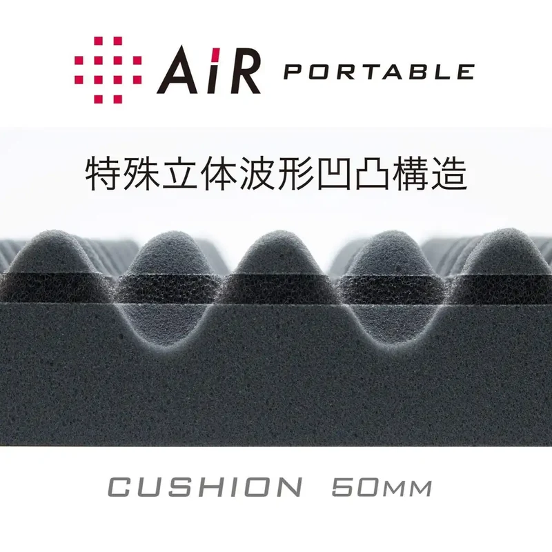 Nishikawa Japan Air Portable Cushion 40X40Cm Uneven Structure Pressure Dispersion Yellow Hg90501661Y