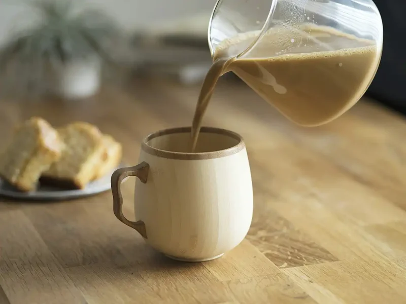 Riveret Brown Cafe Au Lait Mug -