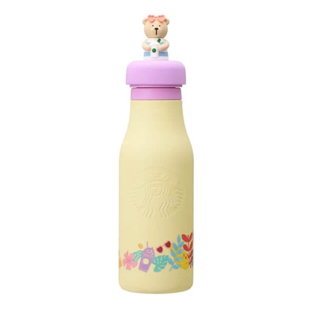 Starbucks Stainless Logo Bottle Bearista 473ml - Starbucks Cute Bottles