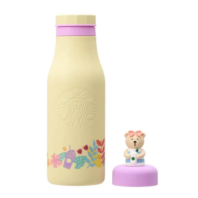 Starbucks Stainless Logo Bottle Bearista 473ml - Starbucks Cute Bottles