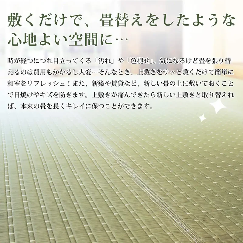 Hagiwara Rush Natural Edoma 2 Tatami Domestic Rush Flower Mat Carpet Japan Kiccho 81850620