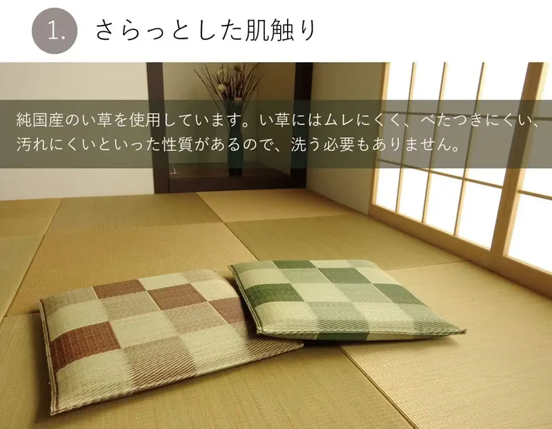 Ikehiko Rush Zabuton Block 2Pc Set 55X55Cm Brown #3128010 By Ikehiko Corp