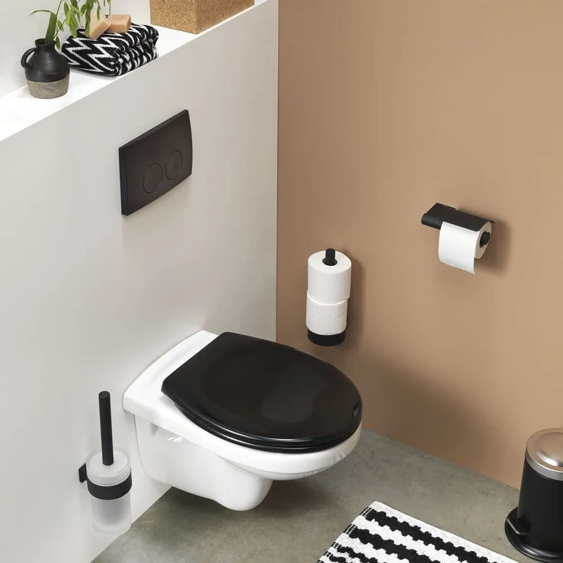 Tiger Japan Aquanova Rafaela Toilet Brush Holder Chrome