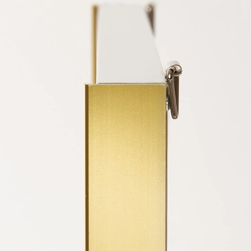 Refex Japan Unbreakable Mirror Frame 35X125Cm Glitter Gold Rmv-1-Gl Ultra-Lightweight Easy Install