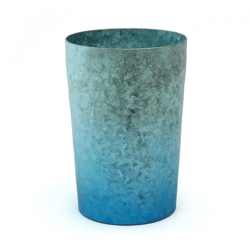 Horie Japan Tsubame Titanium Double Tumbler Kiln Creation Light 270Cc Yui Blue & Pink 2 Color Set