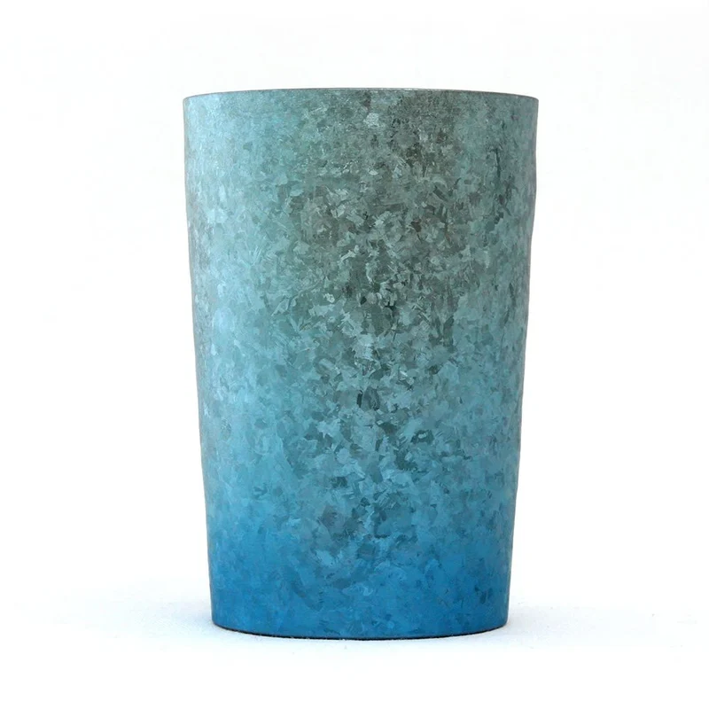 Horie Japan Tsubame Titanium Double Tumbler Kiln Creation Light 270Cc Yui Blue & Pink 2 Color Set