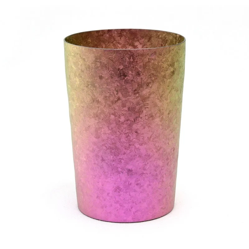 Horie Japan Tsubame Titanium Double Tumbler Kiln Creation Light 270Cc Yui Blue & Pink 2 Color Set