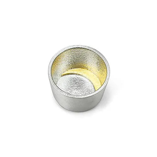 Teshigoto Club Japanese Sake Set Of Moon Katakuchi Tsuki Gold Leaf + Sake Cup Tsuki Tin Gold Leaf