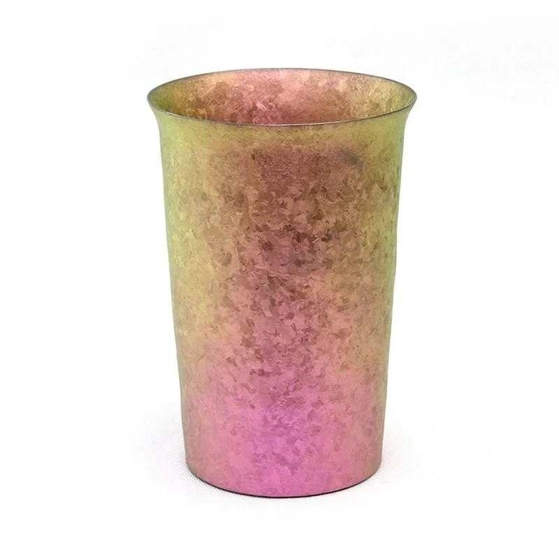 Horie Japan Niigata Tsubame Titanium Double Tumbler Kiln Creation 290Cc Wide Mouth Yui Blue & Pink 2 Color Set T13Km300Wdset