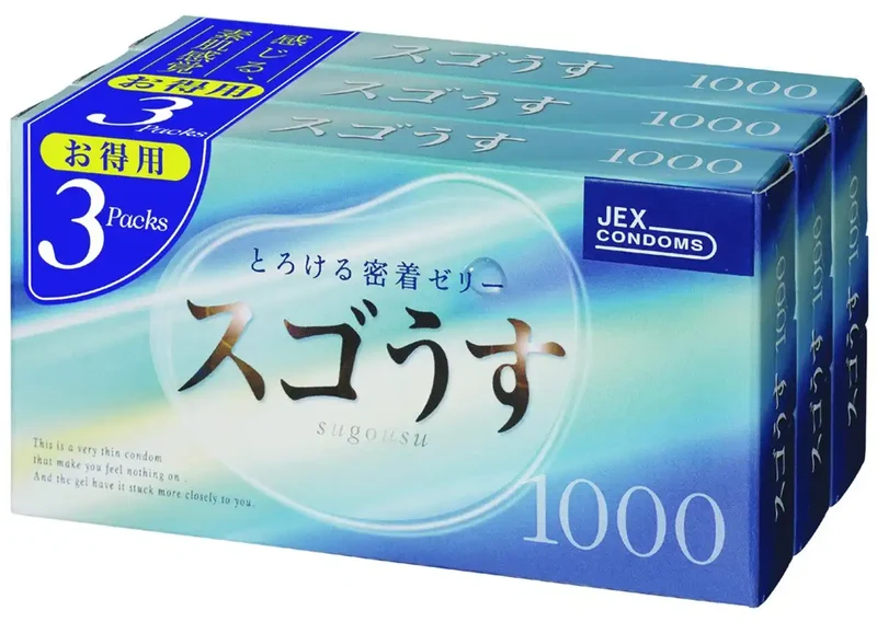 Jex Sugo Usu 1000 Rubber 12 Pieces 3 Boxes -