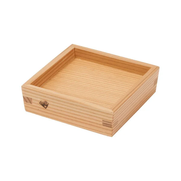 Miranda Style Omoeraku Handcrafted Japanese Cedar Square Saucer S (89x89mm)