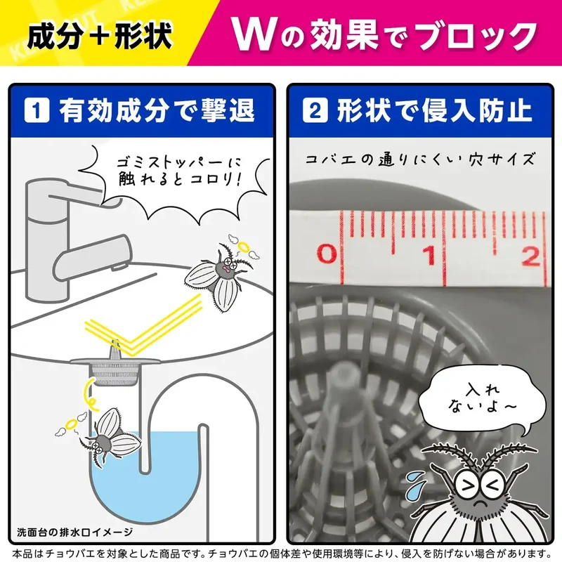 Lec Japan Balsan Kobae Intrusion Block Washbasin Drain Stopper 5Pcs Kneaded Type Active Ingredients