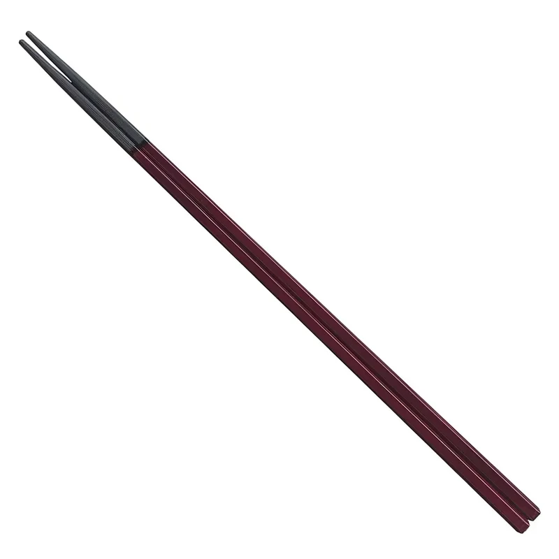 Fukui Craft Plastic Squared Cooking Chopsticks Teak brown