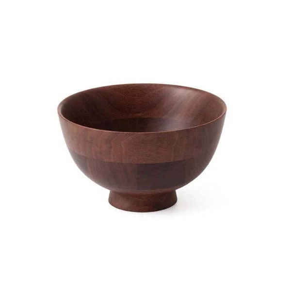 Hikiyose Wooden Rice Bowl Walnut
