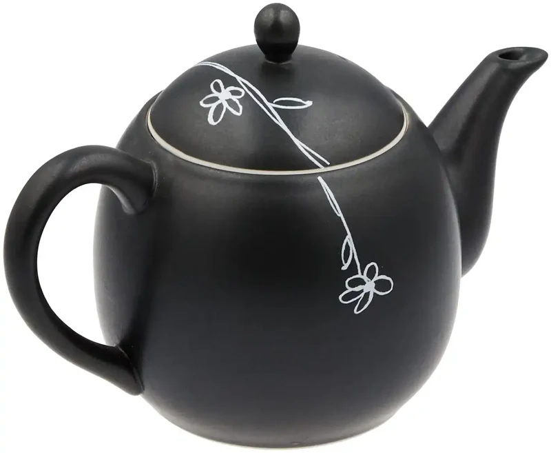 Itsumi Pottery Mino Ware Mf Black Glaze Karen Pot 038293 |