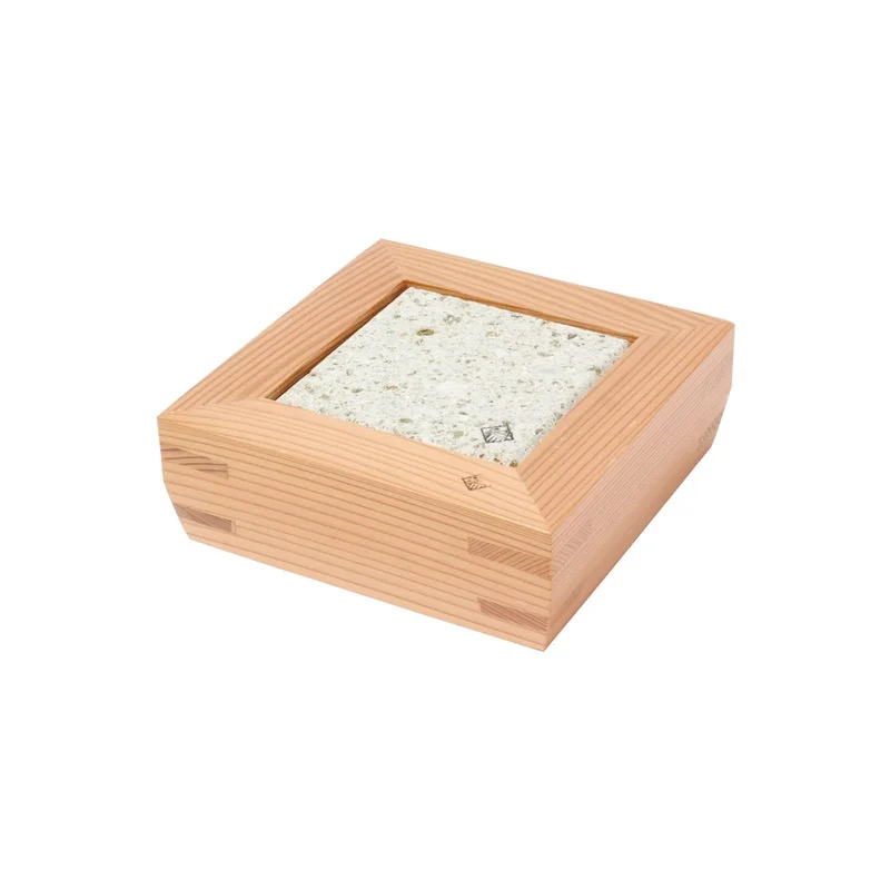 Miranda Style Omoeraku Japanese Cedar Frame Small Oya Stone Plate Thick Frame