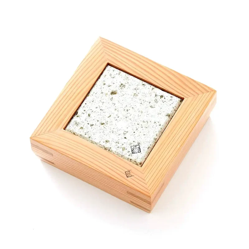 Miranda Style Omoeraku Japanese Cedar Frame Small Oya Stone Plate Thick Frame
