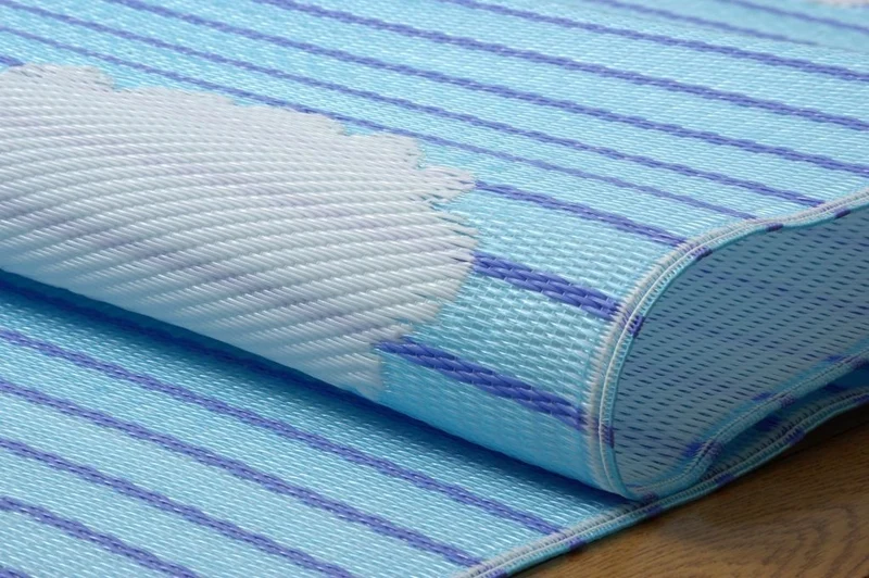 Ikehiko Corporation Washable Pp Carpet From Japan 174X174Cm #2101430 Blue
