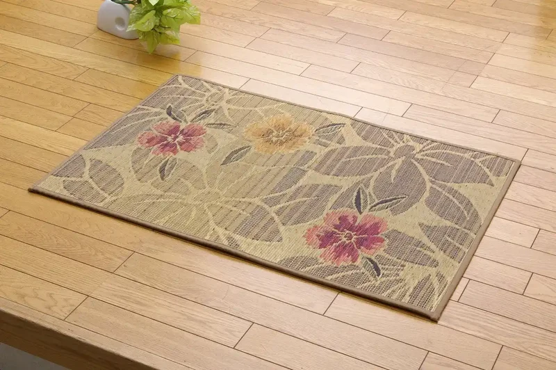 Ikehiko Corporation Igusa Entrance Mat 60X90Cm Beige Urethane Back #8817660