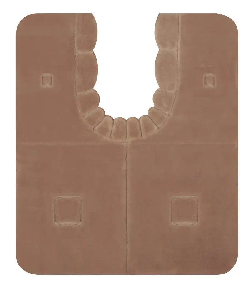 Sanko Mitsuba Soft & Fluffy Washable Toilet Mat Made In Japan 60X70Cm Suction Kj-60
