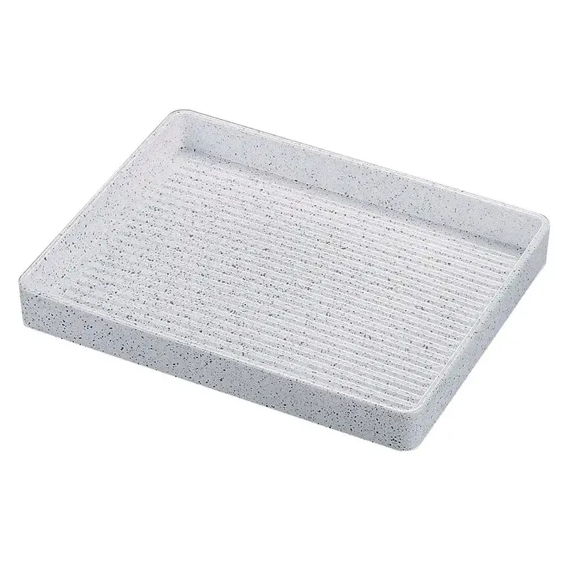 Fukui Craft Rectangular Meat Plate 30cm - Silver